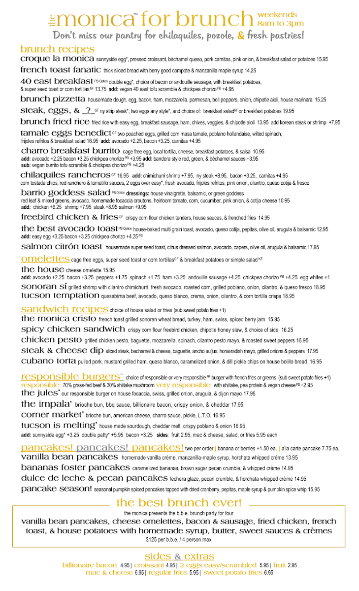 The Monica Menu - Image 3